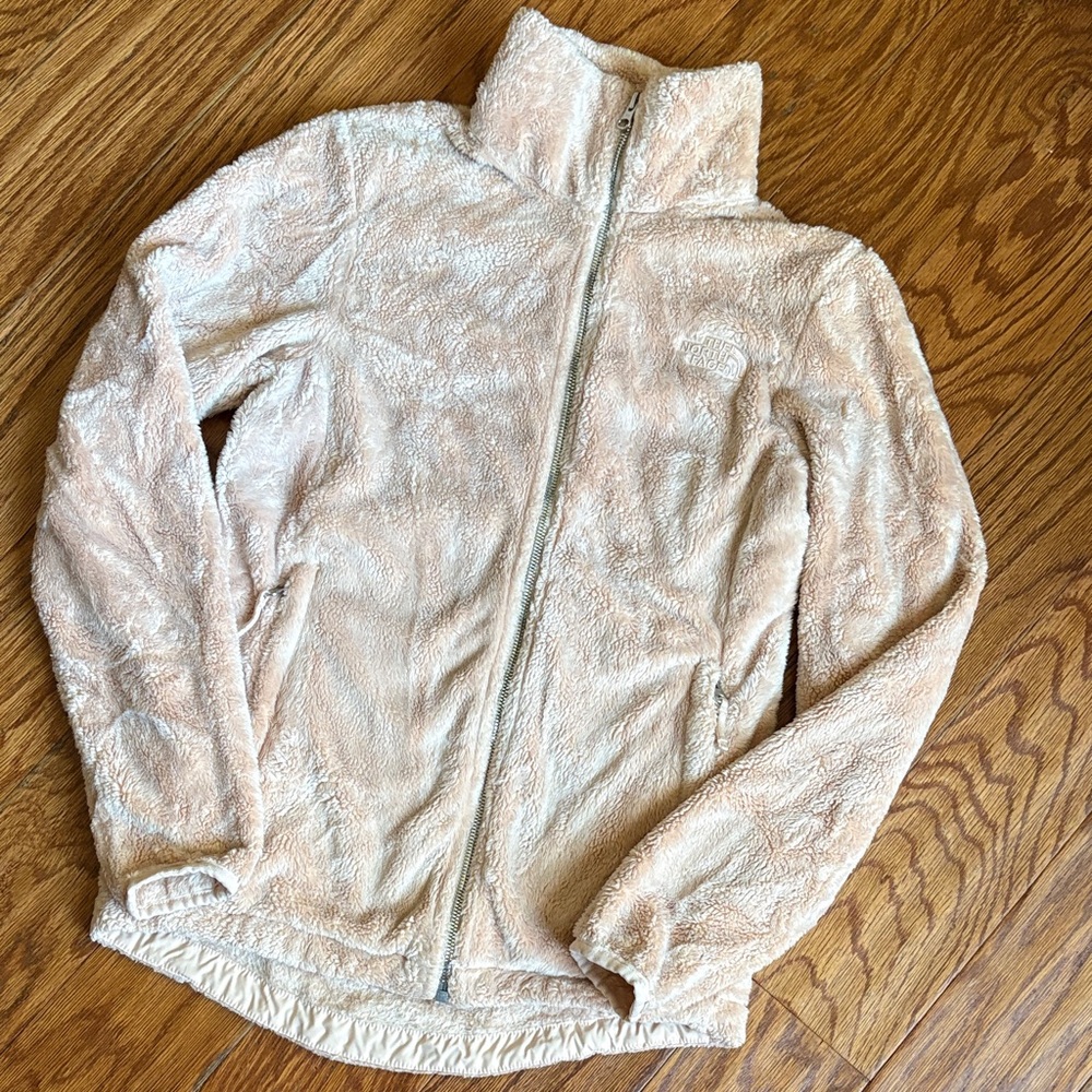 The North Face blush pink Fleece Jacket